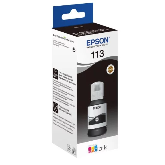 Epson 113 EcoTank Pigment Black Ink Bottle C13T06B140 Pas Cher