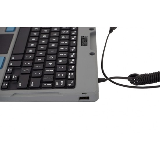 Gamber-Johnson 7160-1449-04 clavier pour tablette Noir, Gris USB QWERTY Espagnole