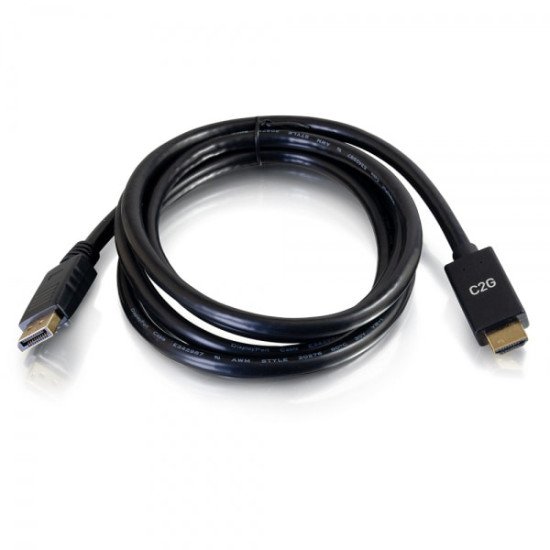 C2G 180 cm - Câble adaptateur passif DisplayPort[TM] mâle vers HDMI[R] mâle - 4K 30 Hz