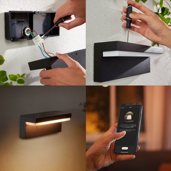 Philips Hue White and Color ambiance Applique murale extérieure Nyro