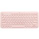 Logitech K380 clavier Bluetooth QZERTY Espagnole Rose