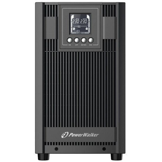 PowerWalker VFI 3000 AT Double-conversion (en ligne) 3 kVA 2700 W 4 sortie(s) CA