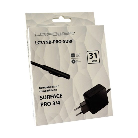 LC-Power LC31NB-PRO-SURF adaptateur de puissance & onduleur Intérieure 31 W Noir