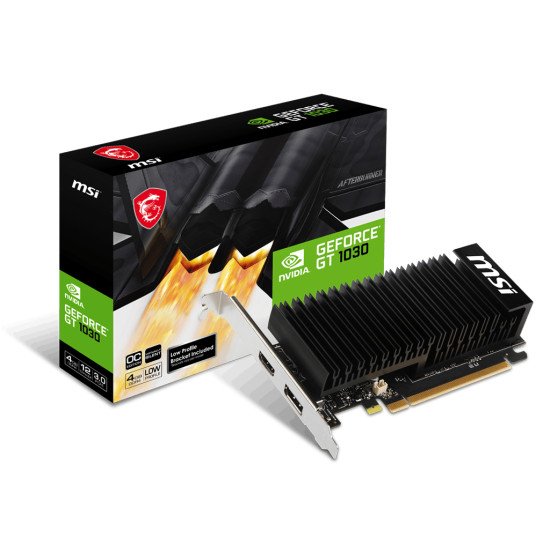 MSI GeForce GT 1030 4GHD4 LP OC NVIDIA 4 Go GDDR4