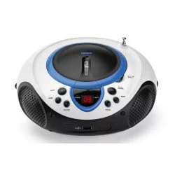 Lenco MC-013BU - Chaîne HiFi avec radio FM et lecteur CD - Bleu