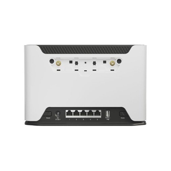 Mikrotik Chateau LTE12 routeur sans fil Gigabit Ethernet Bi-bande (2,4 GHz / 5 GHz) 4G Noir, Blanc