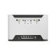 Mikrotik Chateau LTE12 routeur sans fil Gigabit Ethernet Bi-bande (2,4 GHz / 5 GHz) 4G Noir, Blanc