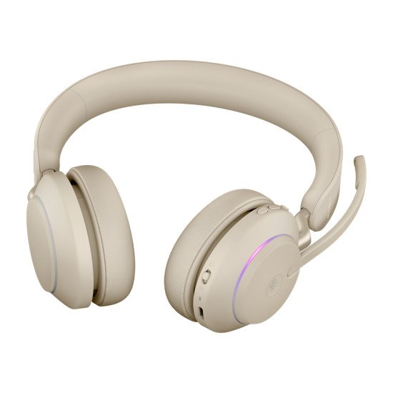 Jabra Evolve2 65, MS Stereo Casque Arceau Beige