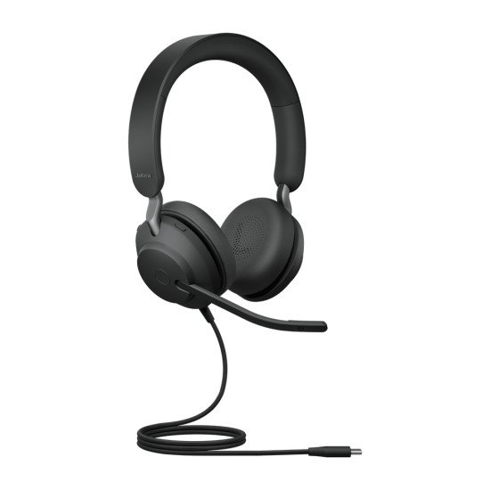 Jabra Evolve2 40, UC Stereo Casque Arceau Noir