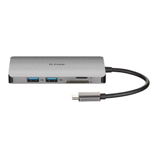 DUB-2335 Hub USB-C 6-en-1 avec HDMI/Gigabit Ethernet/alimentation