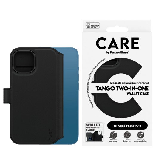 PanzerGlass CARE by Feature Case 2-in1 MagSafe iPhone 14 coque de protection pour téléphones portables Housse Transparent