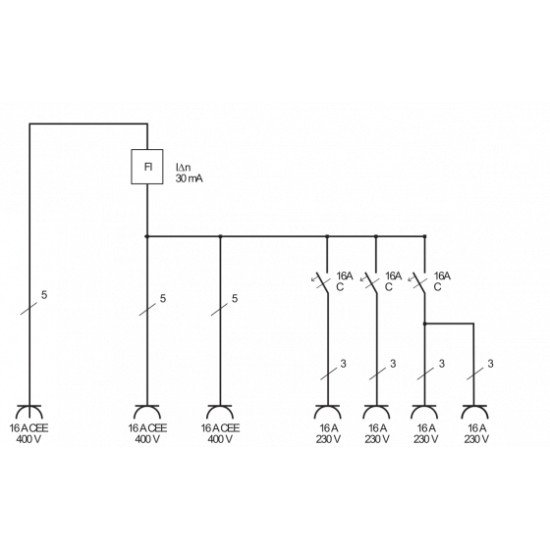 Brennenstuhl 1154890010 unité de distribution d'énergie Blanc