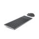 DELL KM7120W clavier RF sans fil + Bluetooth QWERTY Belge Gris, Titane