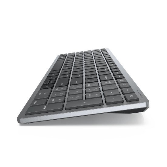 DELL KM7120W clavier RF sans fil + Bluetooth QWERTY Belge Gris, Titane