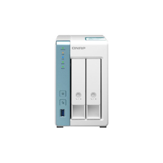 QNAP TS-231K serveur de stockage Ethernet/LAN Tower Blanc NAS