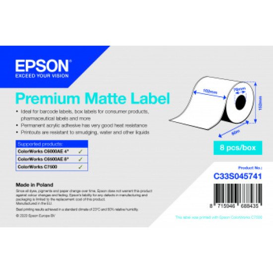 Epson C33S045741 étiquette à imprimer Imprimante d'étiquette adhésive