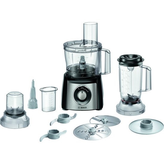 Bosch MCM3PM386 robot de cuisine 900 W 2,3 L Noir, Transparent