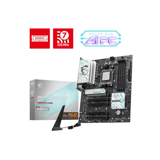 MSI B840 GAMING PLUS WIFI carte mère AMD B840 Emplacement AM5 ATX