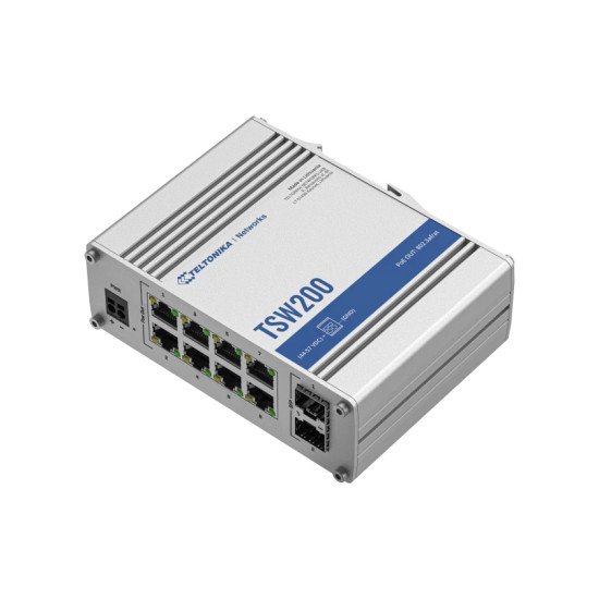 Teltonika TSW200000050 commutateur réseau Non-géré Gigabit Ethernet (10/100/1000) Connexion Ethernet POE Argent