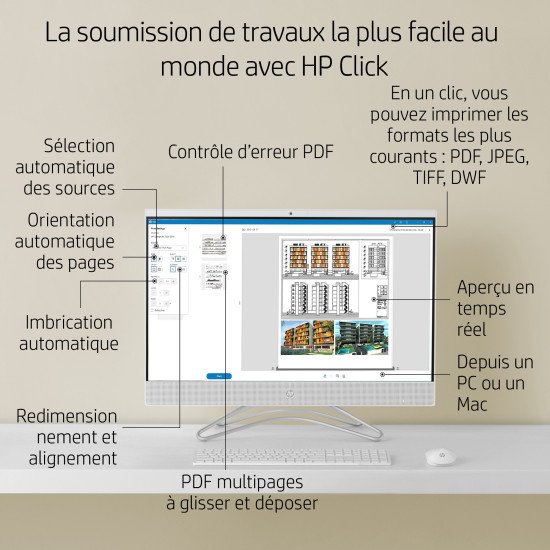 HP Designjet Studio Steel 36-in Printer imprimante grand format Wifi A jet d'encre thermique Couleur 2400 x 1200 DPI 914 x 1897 mm Ethernet/LAN