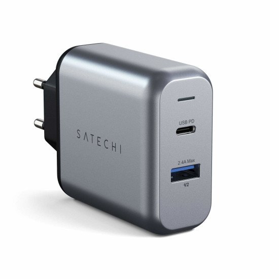 Satechi ST-MCCAM-EU chargeur d'appareils mobiles Universel Noir, Gris Secteur Intérieure