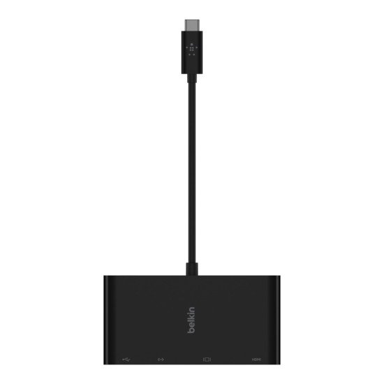 Belkin AVC005BTBK hub & concentrateur USB 3.2 Gen 1 (3.1 Gen 1) Type-C Noir