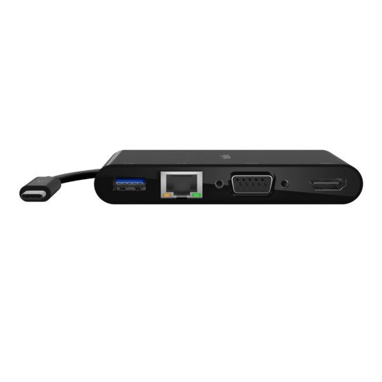 Belkin AVC005BTBK hub & concentrateur USB 3.2 Gen 1 (3.1 Gen 1) Type-C Noir