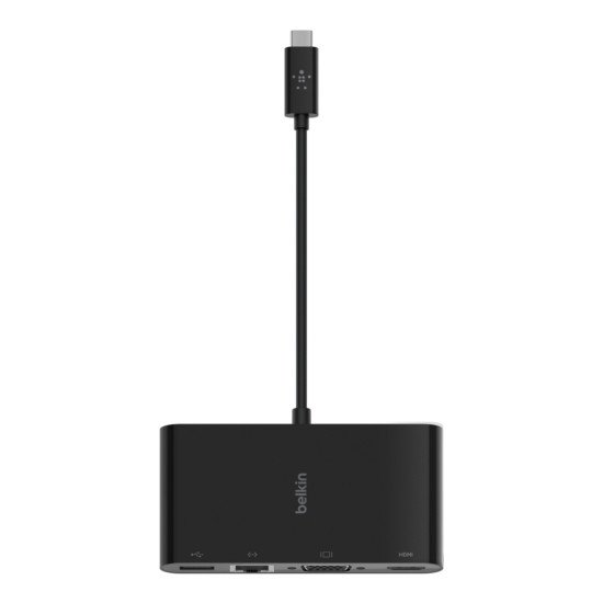 Belkin AVC005BTBK hub & concentrateur USB 3.2 Gen 1 (3.1 Gen 1) Type-C Noir