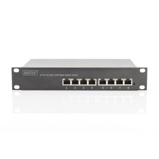 Digitus Commutateur PoE+ Gigabit Ethernet 10 pouces 8 ports, L2+ Managed