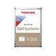 Toshiba N300 NAS disque dur 4 To 7200 tr/min 256 Mo 3.5" SATA