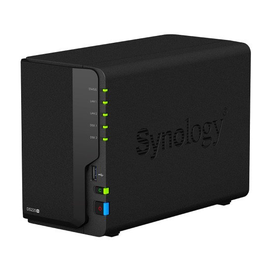 Synology DiskStation DS220+ serveur de stockage J4025 Ethernet/LAN Compact Noir NAS