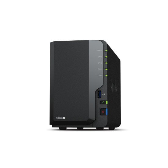 Synology DiskStation DS220+ serveur de stockage J4025 Ethernet/LAN Compact Noir NAS