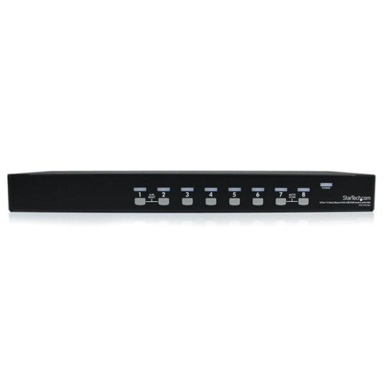 StarTech.com Switch KVM USB VGA à 8 ports avec OSD - Commutateur écran clavier souris à montage en rack 1U