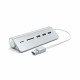 Satechi ST-3HCRS station d'accueil USB 3.2 Gen 1 (3.1 Gen 1) Type-A Argent