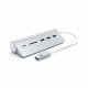 Satechi ST-3HCRS station d'accueil USB 3.2 Gen 1 (3.1 Gen 1) Type-A Argent