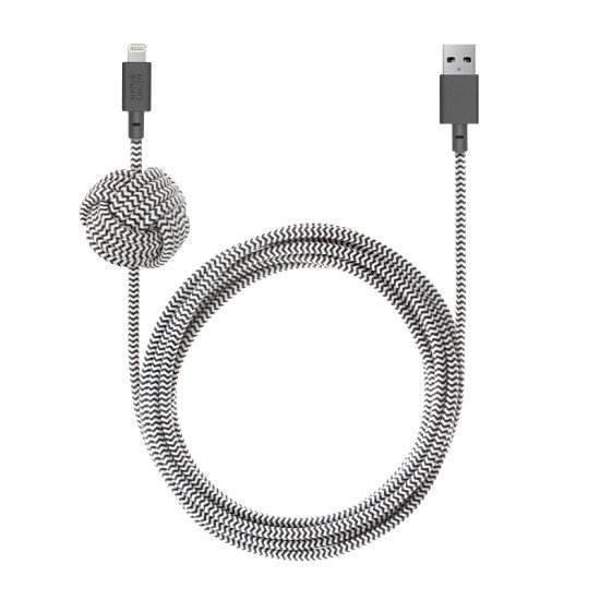 Native Union Night Cable-Lightning 3 m Noir, Blanc