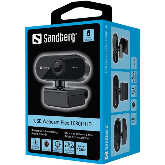 Sandberg USB Webcam Flex 1080P HD