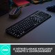 Logitech MX Keys for Mac clavier RF sans fil + Bluetooth QWERTZ Aluminium, Noir