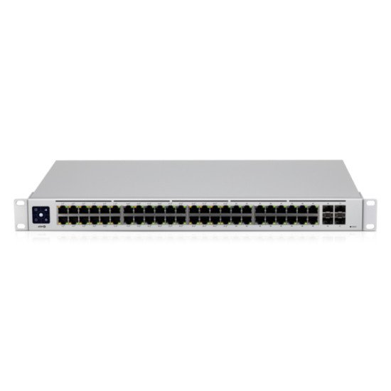 Ubiquiti Networks UniFi USW-48-POE commutateur réseau Connexion Ethernet, supportant l'alimentation via ce port (PoE) Acier inoxydable