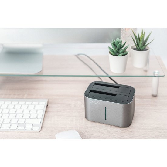 Digitus Station d'accueil pour deux disques durs SATA 2,5"/3,5" USB 3.0