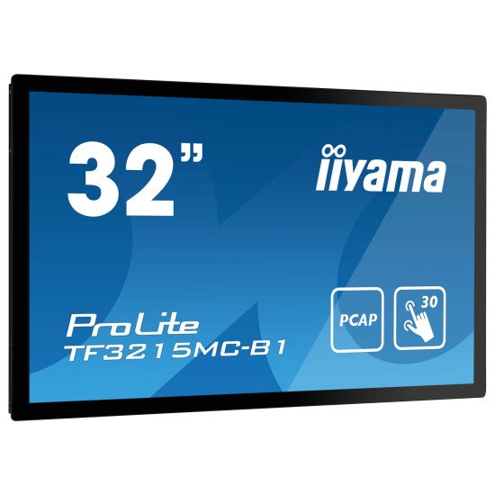 iiyama ProLite TF3215MC-B2 écran PC 80 cm (31.5") 1920 x 1080 pixels Full HD LED Écran tactile Kiosque Noir