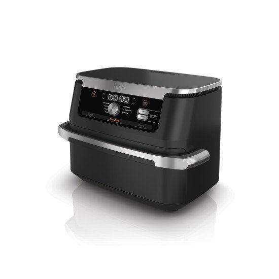 Ninja AF500EU friteuse Double 10,4 L Autonome 2470 W Friteuse d'air chaud Noir, Acier inoxydable