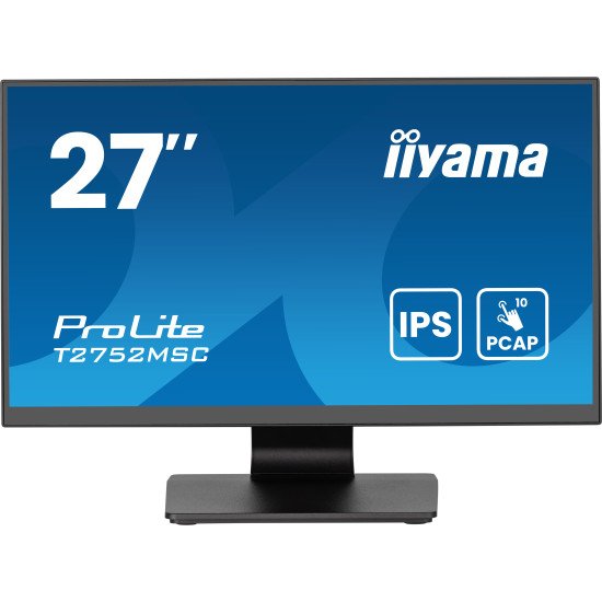 iiyama ProLite T2752MSC-B1AG écran PC 68,6 cm (27") 1920 x 1080 pixels Full HD LED Écran tactile Noir