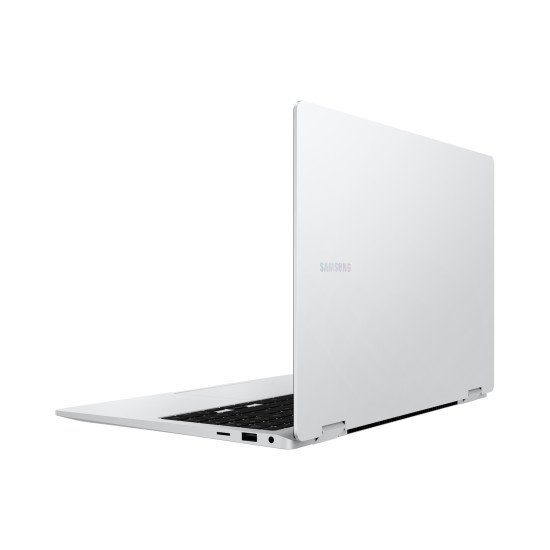 Samsung Galaxy Book4 360 Intel Core 5 120U Hybride (2-en-1) 39,6 cm (15.6") Écran tactile Full HD 16 Go LPDDR5-SDRAM 256 Go SSD Wi-Fi 6E (802.11ax) Windows 11 Pro Argent