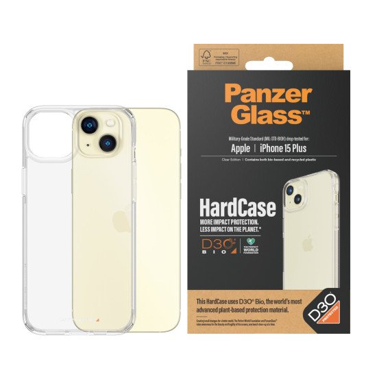 PanzerGlass HardCase with D3O iPhone 2023 6.7 coque de protection pour téléphones portables Housse Transparent