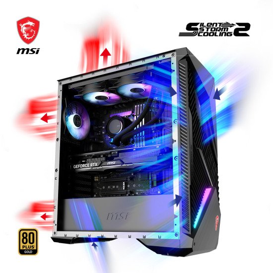 MSI MPG Infinite X2 14NUG7-460AT Intel® Core™ i7 i7-14700KF 32 Go DDR5-SDRAM 1 To SSD NVIDIA GeForce RTX 4080 SUPER Windows 11 Home Bureau PC Noir