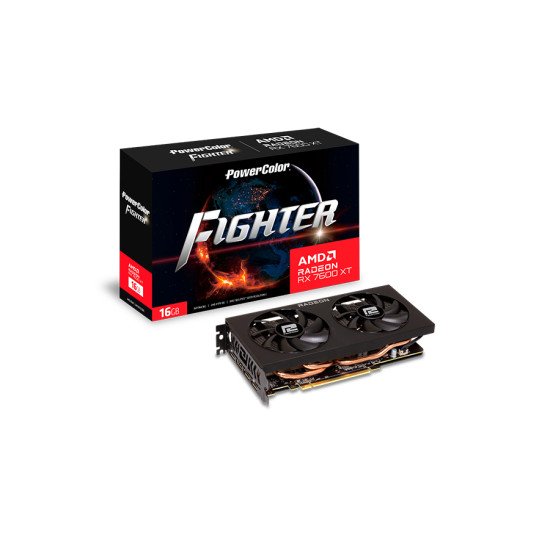 PowerColor Fighter Radeon RX 7600 XT AMD 16 Go GDDR6