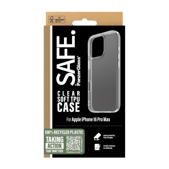 PanzerGlass SAFE by PG TPU Case 2024 6.9Inch Pro TP coque de protection pour téléphones portables Housse Transparent