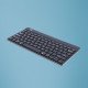 R-Go Tools Clavier ergonomique R-Go Compact Break, clavier compact avec logiciel de pause,QWERTY (NORDIC), Bluetooth, noir