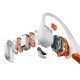 SHOKZ OpenRun Pro 2 Casque Sans fil Crochets auriculaires Sports Bluetooth Orange, Blanc